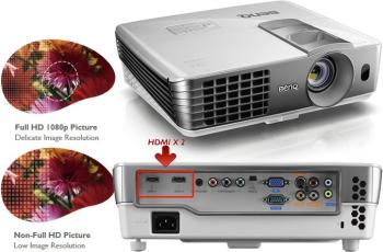BenQ W1070 Projector with Colorific Technology