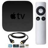 Apple TV Streaming Media Player Bundle including DeOrz High-Speed 3-Foot HDMI Cable